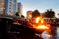 Spogga sets boat on fire